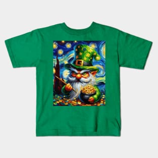 Gnome coin at Starry Night Kids T-Shirt